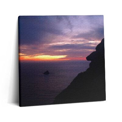 Obraz canvas 60x60 Kamienna głowa