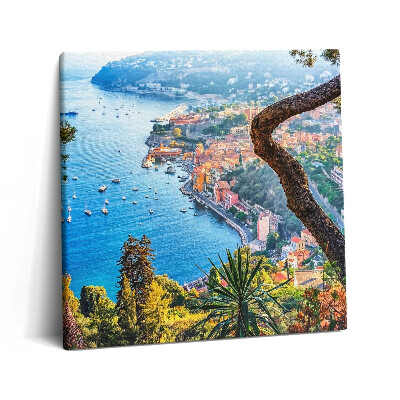 Obraz canvas 60x60 Wieś Villefranche-sur-Mer