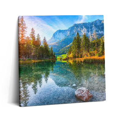 Obraz canvas 60x60 Górska rzeka krajobrazowa