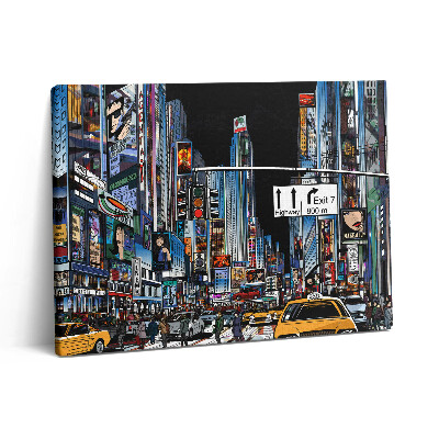 Obraz na płótnie 80x60 Komiczna wizja w Nowym Jorku