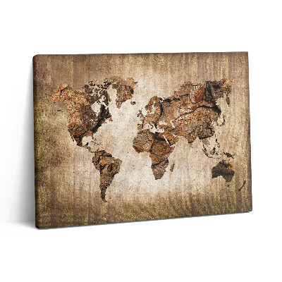 Fotoobraz canvas 80x60 Vintage mapa świata