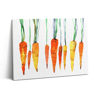 Fotoobraz canvas 80x60 Akwarela ilustracja marchewki