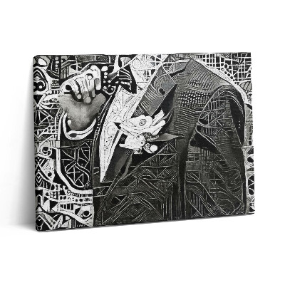 Foto obraz canvas 80x60 Mężczyzna w garniturze