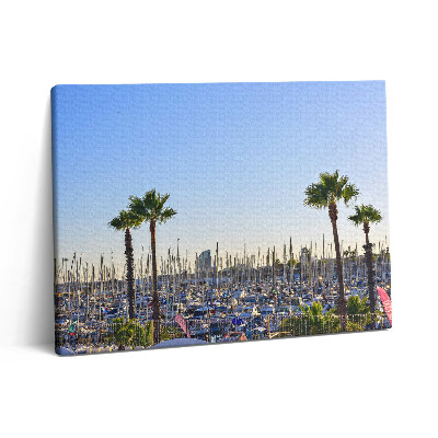 Fotoobraz canvas 80x60 Port Olimpijski w Barcelonie Katalonia
