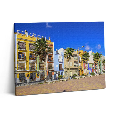 Foto obraz canvas 80x60 Miasteczko na Costa Blanca