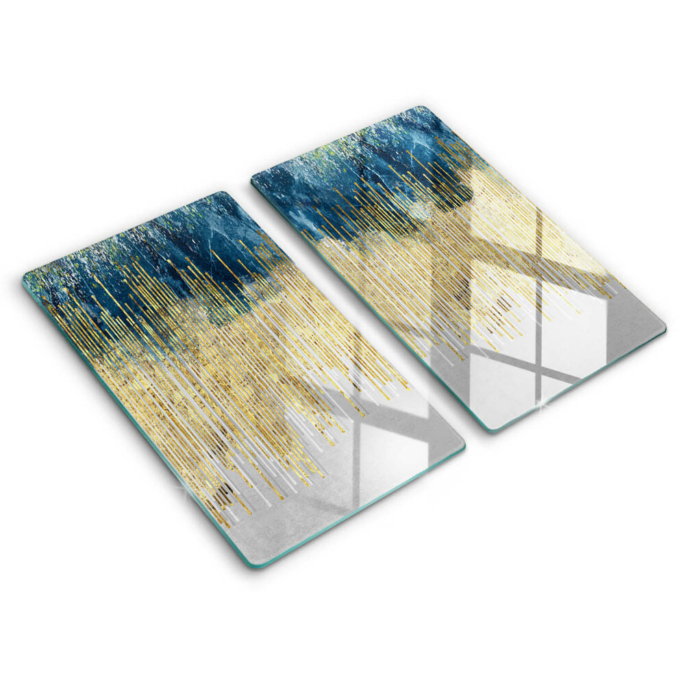 Osłona ściany przy kuchence gazowej 2 sztuki Designerska abstrakcja