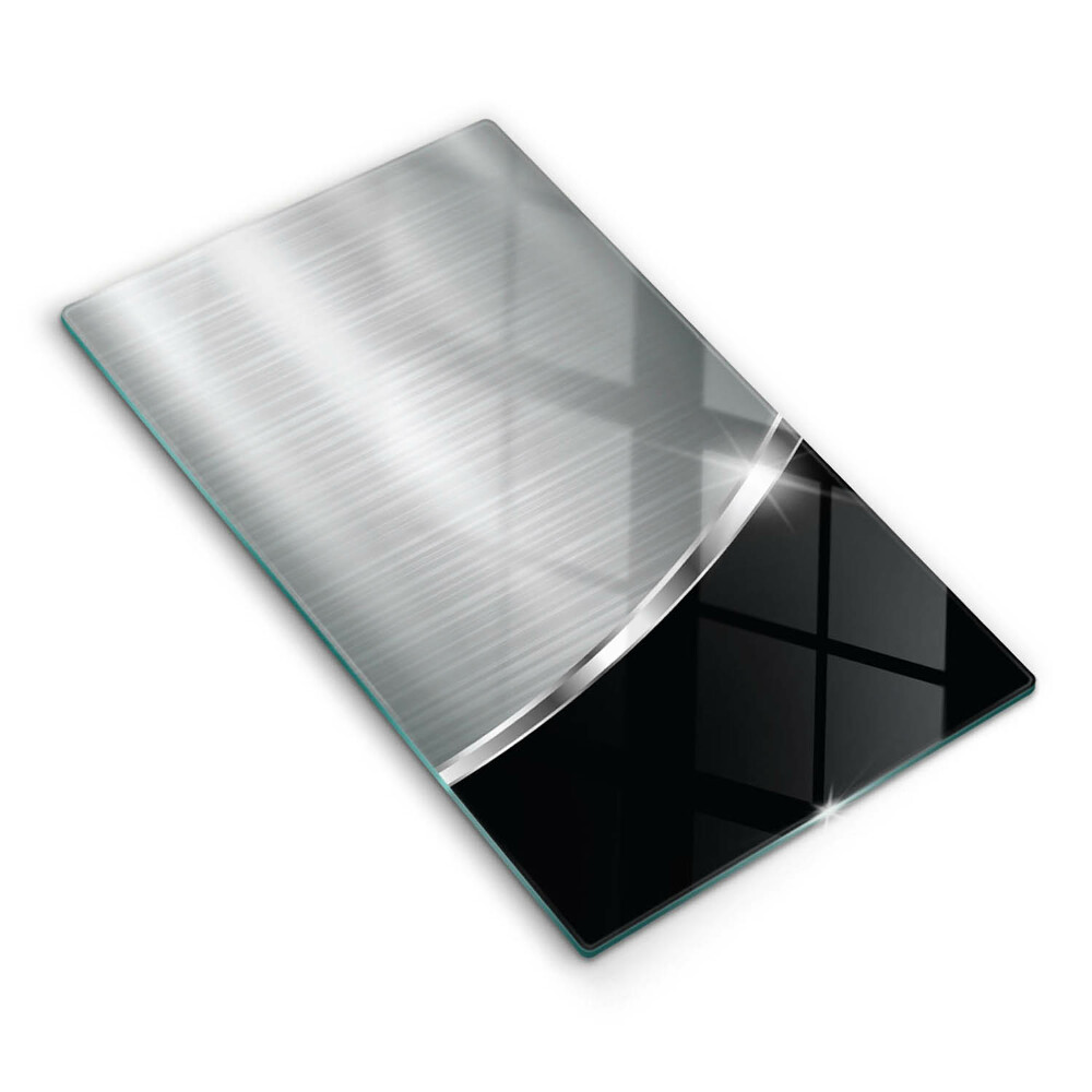 Osłona na ścianę w kuchni Abstrakcja z metalem