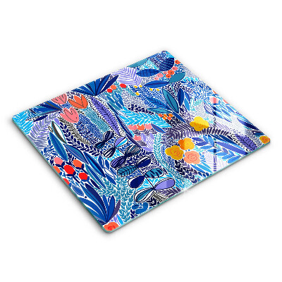 Płyta ochronna na kuchenkę 60x52 cm Malowana łąka