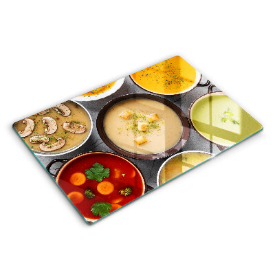 Osłona na płytę indukcyjną 80x52 cm Kolorowe zupy