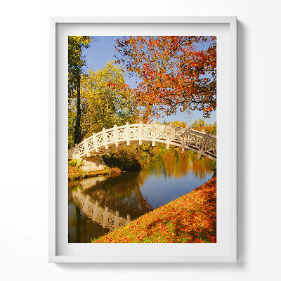 Obraz w ramce Park Woerlitzer złotej jesieni