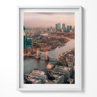 Obraz w ramce Londyn z lotu ptaka
