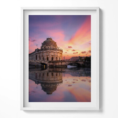 Obraz w ramce Widok na miasto wieczorem