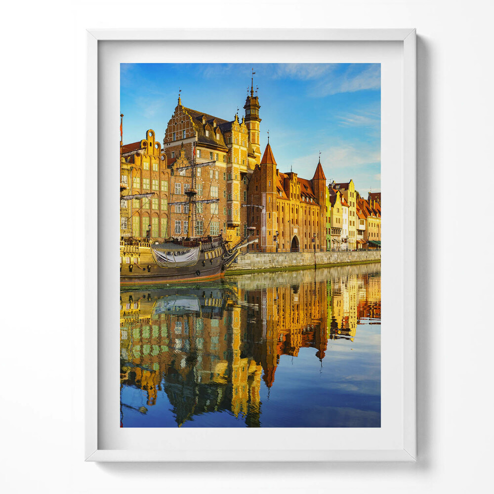 Obraz w ramce Gdańsk Motława
