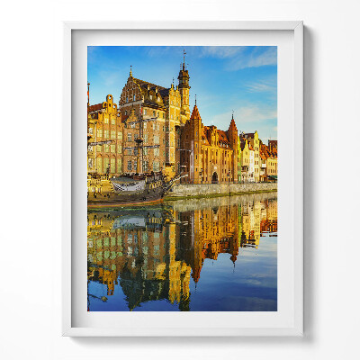 Obraz w ramce Gdańsk Motława