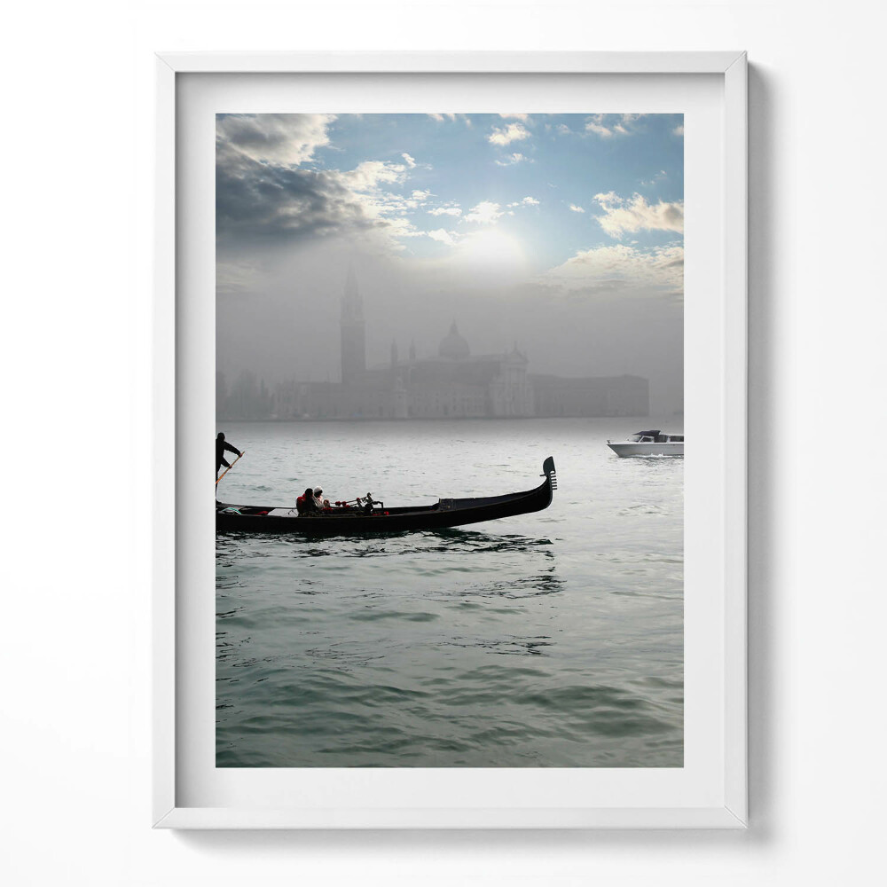 Obraz w ramce Weneckie gondole
