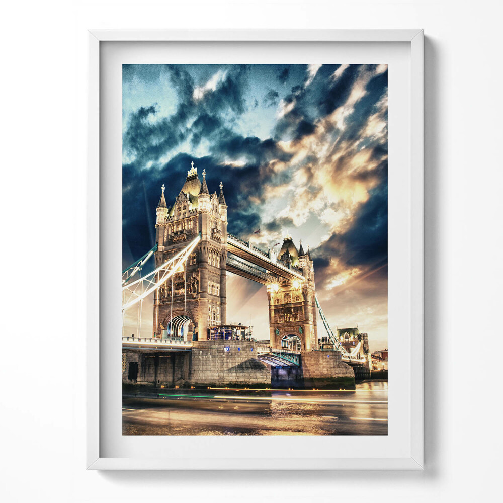 Obraz w ramce Tower Bridge w Londynie