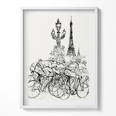 Obraz w ramce Abstrakcja wyścig kolarski