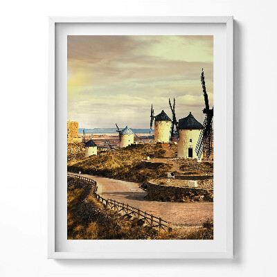 Obraz w ramce Wiatraki Cosuegra