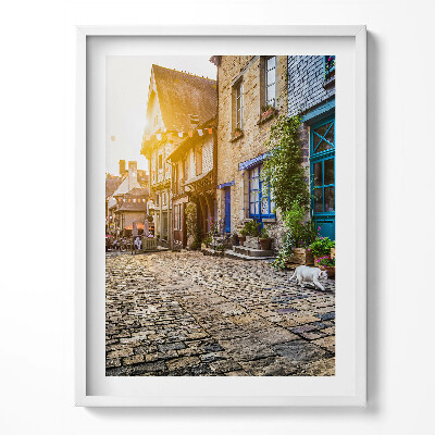 Obraz w ramce Ulica starego miasteczka