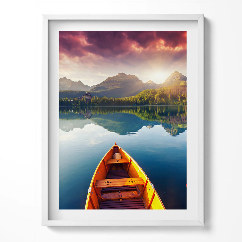 Obraz w ramce Park Narodowy Szczyrbskie Pleso Słowacja