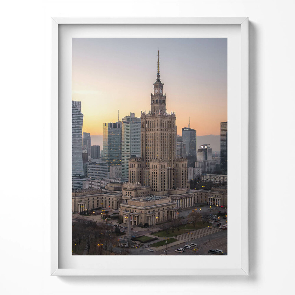 Obraz w ramce Pałac kultury i nauki Warszawa