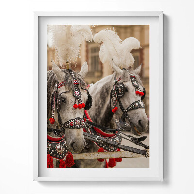 Obraz w ramce Piękne konie w Krakowie
