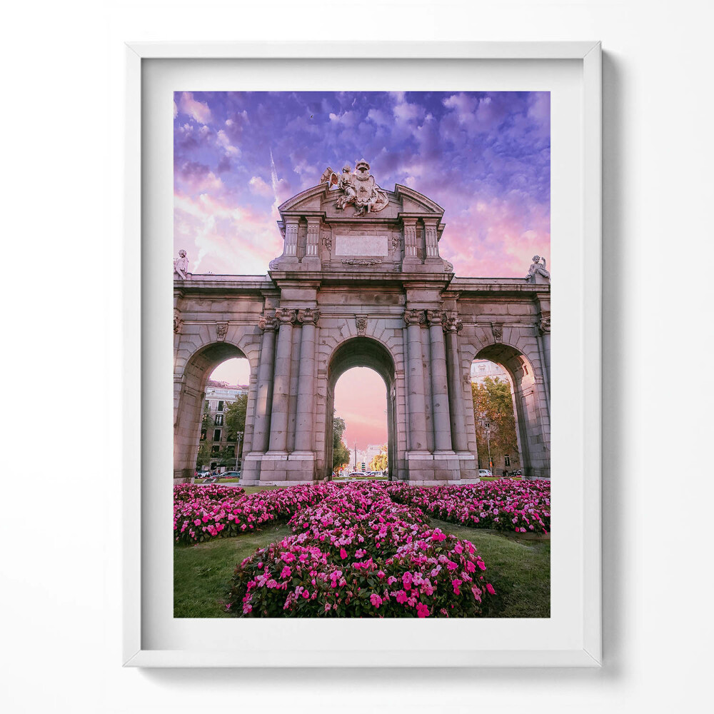 Obraz w ramce Drzwi Alcala Madryt Hiszpania