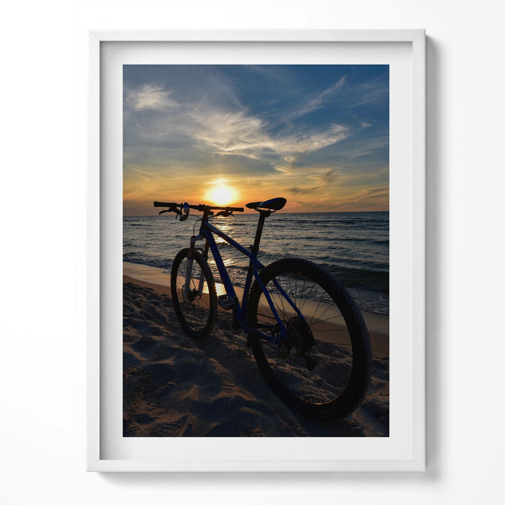 Obraz w ramce Rower Morze Bałtyckie