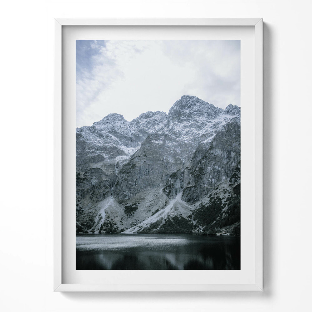 Obraz w ramce Morskie Oko zimą Tatry