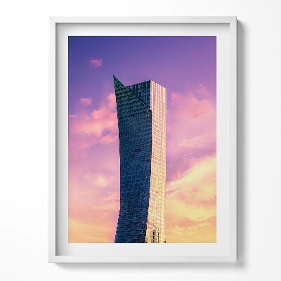 Obraz w ramce Drapacz chmur w Warszawie