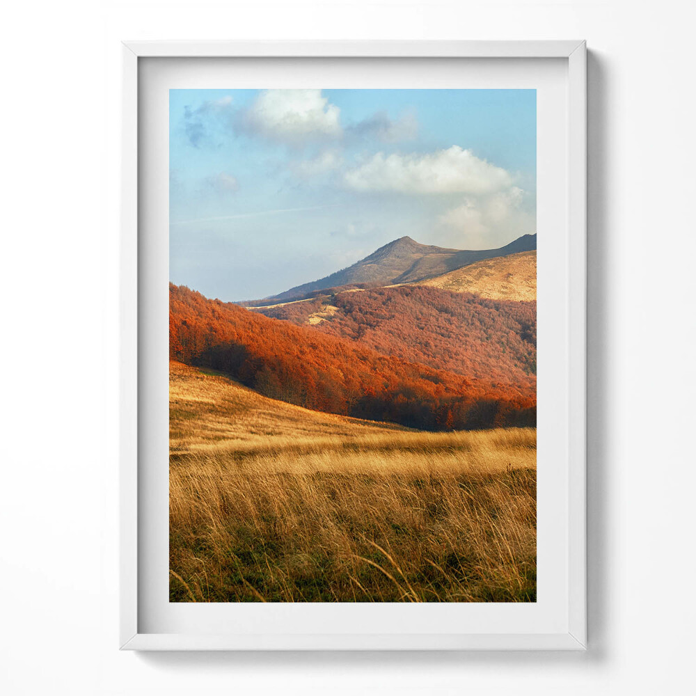 Obraz w ramce Krajobraz gór jesienią