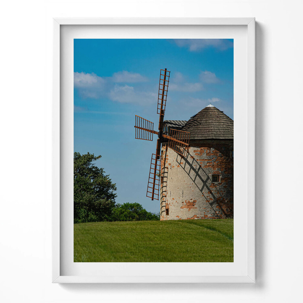 Obraz w ramce Wiatrak Morawy