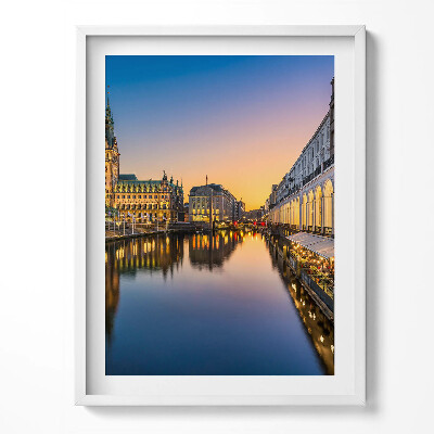 Obraz w ramce Ratusz w Hamburgu Niemcy