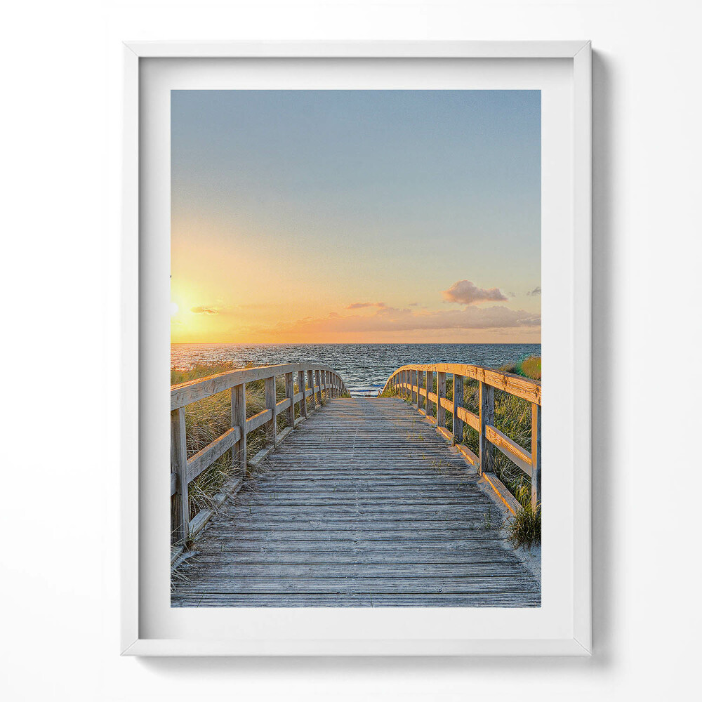 Obraz w ramce Wakacje na plaży w Niemczech