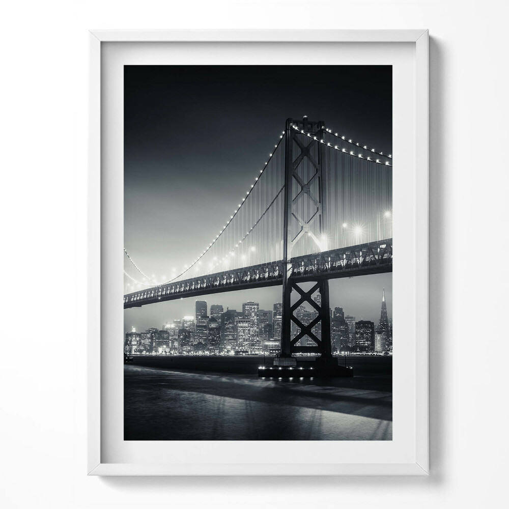 Obraz w ramce Most nocą San Francisco