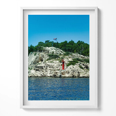 Obraz w ramce Trasa widokowa Split Chorwacja