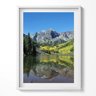 Obraz w ramce Jezioro góry i lasy