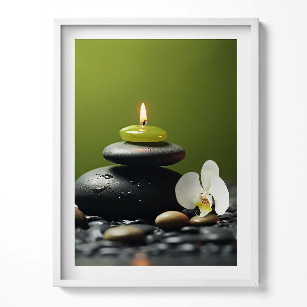 Obraz w ramce Zen relaks natura i kamienie