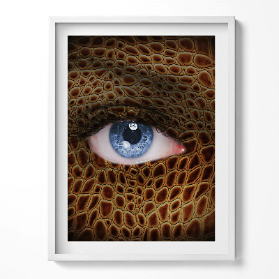 Obraz w ramce Kobiece kocie oko i wzór pantery