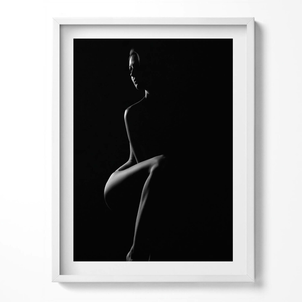 Obraz w ramce Subtelny portret nagiego ciała kobiety