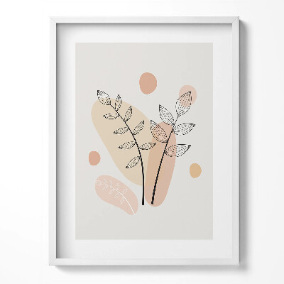 Obraz w ramce Boho abstrakcyjne rośliny