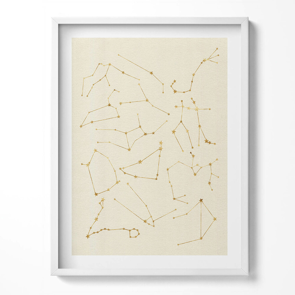 Obraz w ramce Gwiazdozbiory zodiaki