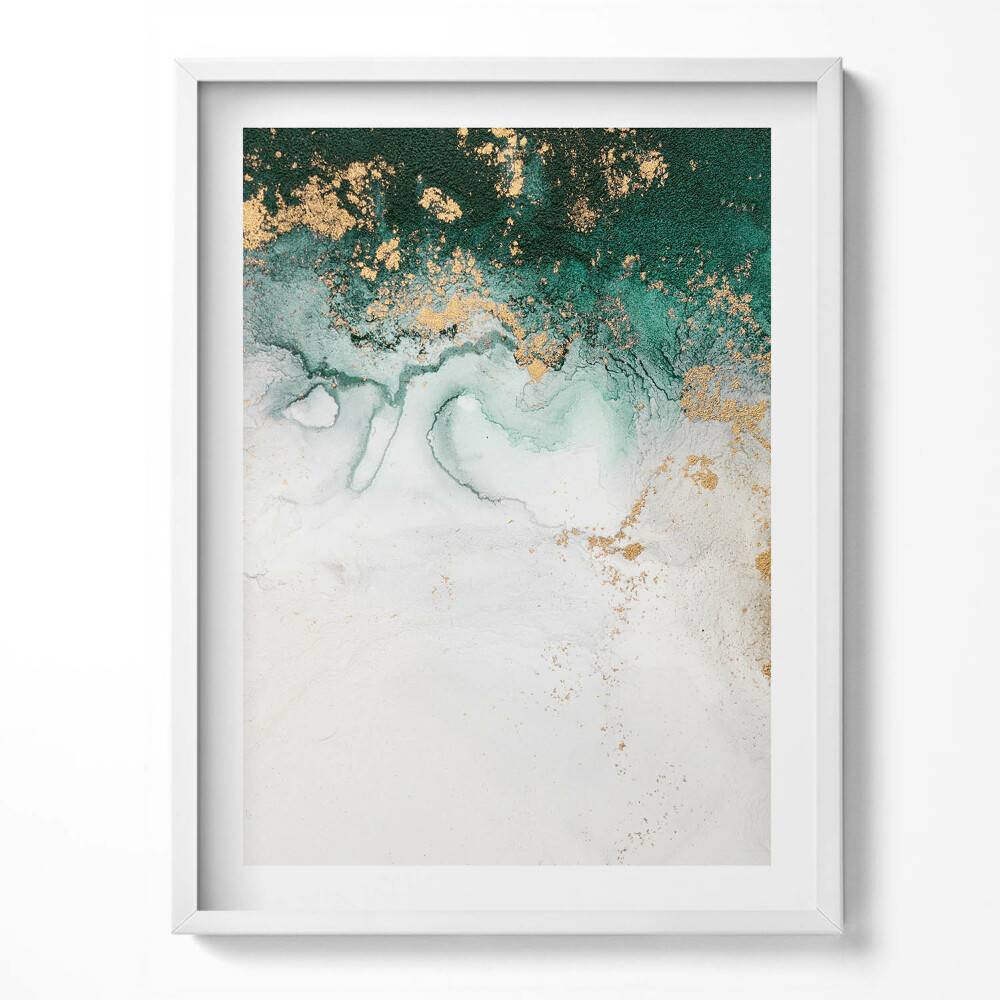 Obraz w ramce Abstrakcyjna kompozycja ze złotem