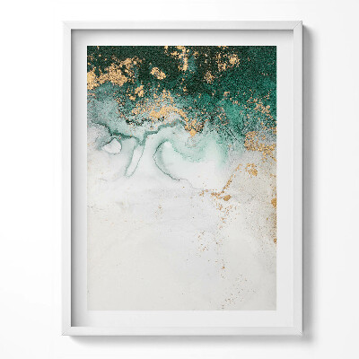 Obraz w ramce Abstrakcyjna kompozycja ze złotem