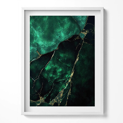 Obraz w ramce Linearne liście miłorzędbu w stylu boho