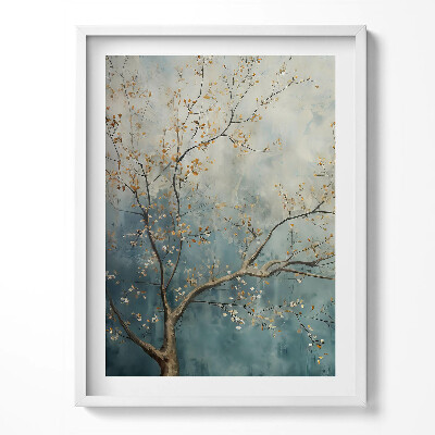 Obraz w ramce Malowane gałęzie drzewa