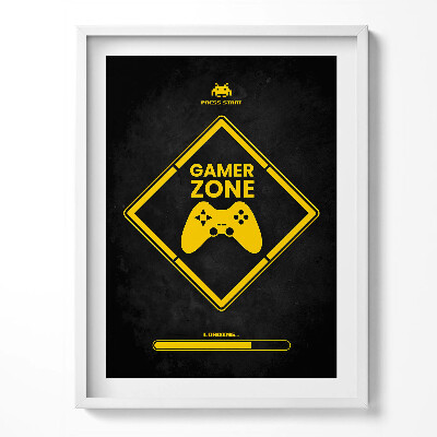 Obraz w ramce Napis do pokoju gracza