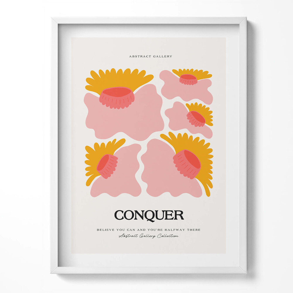 Obraz w ramce Ilustracja roślin i kwiatów