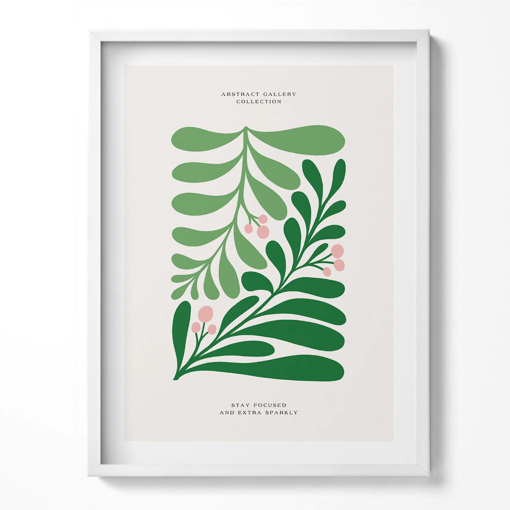 Obraz w ramce Ilustracja roślin i kwiatów