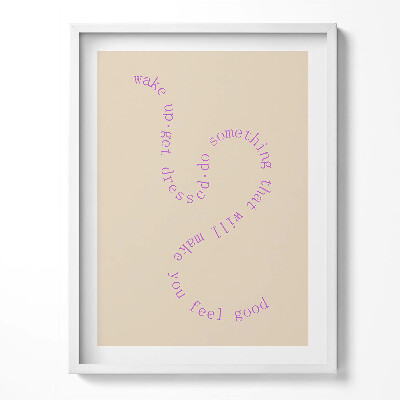 Obraz w ramce Motywacyjna inspirująca sentencja